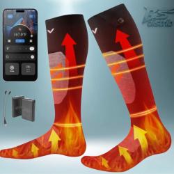 Chaussette Chauffante avec Application Mobil Batterie rechargeable 5000 mAh / ENCHERE 1 EURO