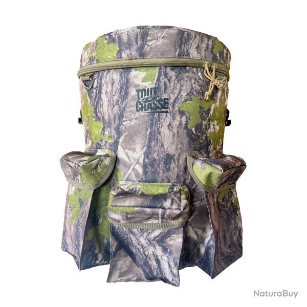 Flash Pigeon ** Seau-si�ge avec sac camo bois