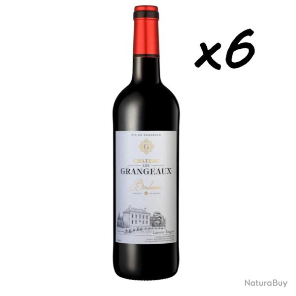 Vente Flash Bordeaux "Ch�teau Les Grangeaux" 2023, 6 bouteilles, Livraison gratuite, top tarif !!