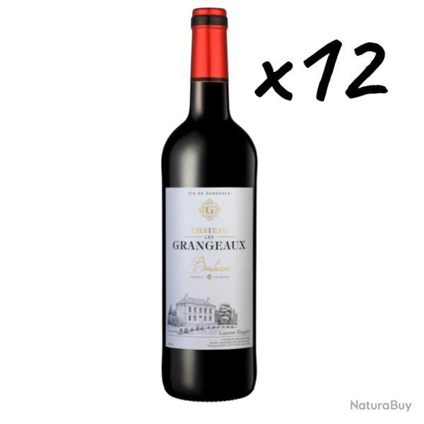 Vente Flash Bordeaux "Ch�teau Les Grangeaux" 2023, 12 bouteilles, Livraison gratuite, top tarif !!