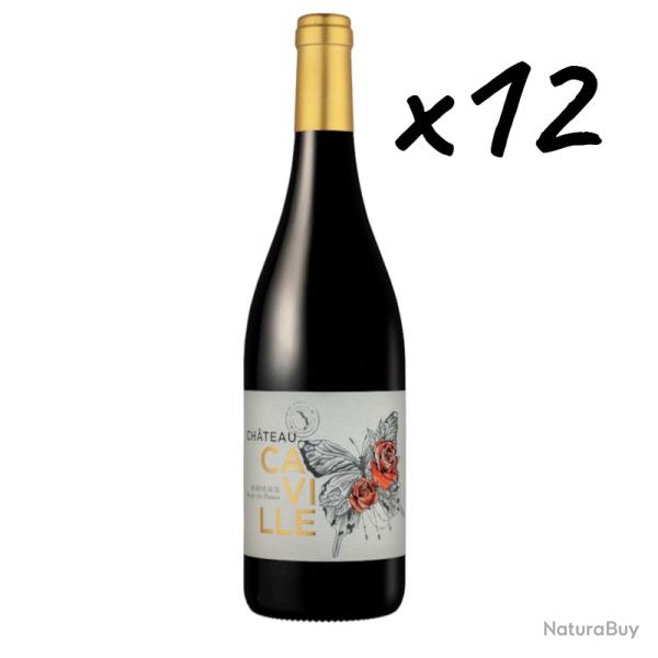 Vente Flash Bordeaux "Ch�teau Caville" 2024, 12 bouteilles, Livraison gratuite !!