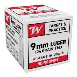 winchester 9mm para super x fmj cartouches munitions bte50 9x19 9mm luger