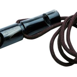 Sifflet De Dressage Buffle Noir Pour Chien 6 cm