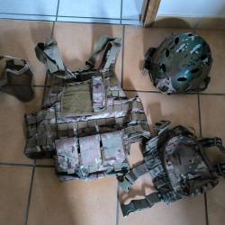 Gilet tactique+ casque