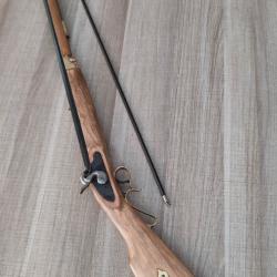 tr&egrave;s grand et lourd fusil KENTUCKY calibre 45 PN fabrication italienne PR ORION de 1978 (AD)