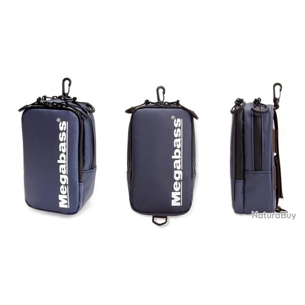 Pochette Megabass Mobile Pouch II 180 x 105 x 65mm Navy / White