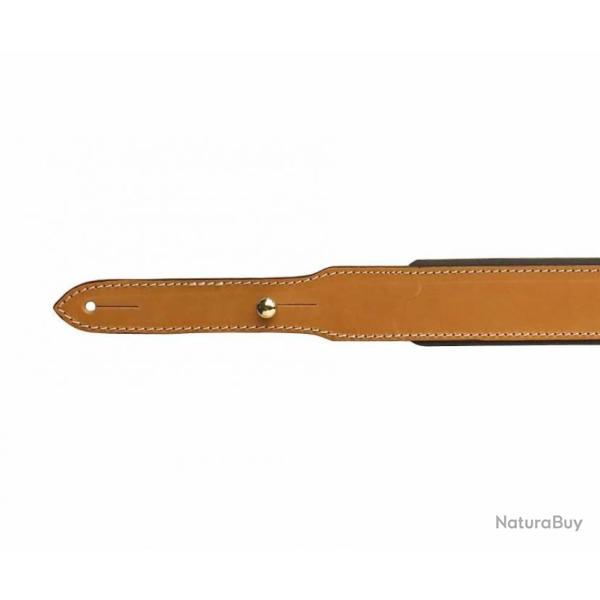 Bretelle cuir non doubl�e carabine ALEXANDRE MAREUIL avec INITIALES