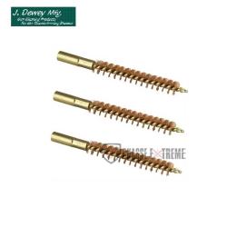 Brosses de Nettoyage DEWEY Bronze pour Pistolet Cal 9 mm - Lot de 3