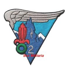 Ecusson de la 2&deg;Cie de montagne du 2&deg; REP- Hauteuir : 80 mm