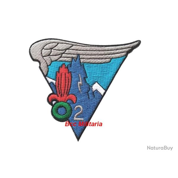 Ecusson de la 2�Cie de montagne du 2� REP- Hauteuir : 80 mm