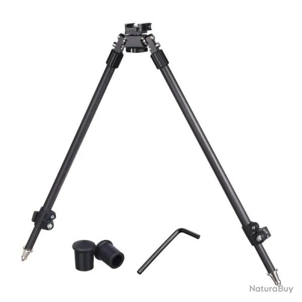 Bipied haut 40-68 cm carbone fixation rapide pour Picatinny optyss instruments