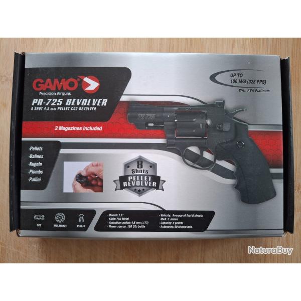 Revolver 8 coups Gamo PR-725 4�5 mm CO2