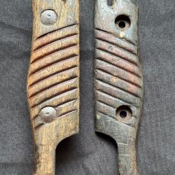 Paire de plaquette avec vis pour ba&iuml;onnette allemande 1898/05 - WW1