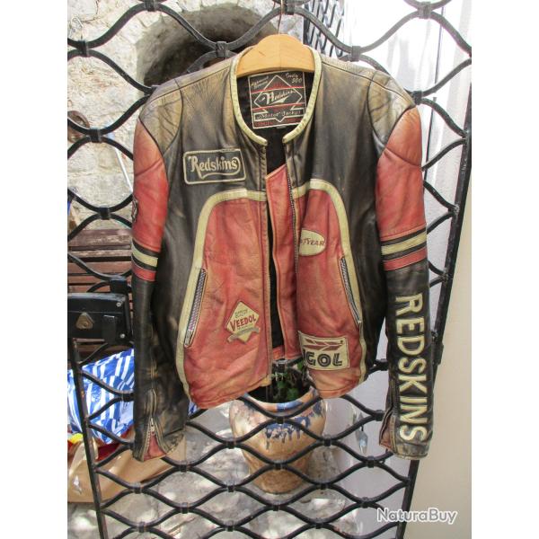 blouson cuir vintage redskins