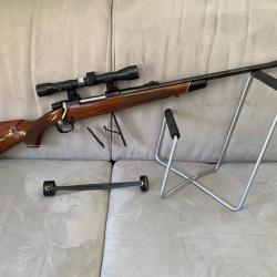 Tr&egrave;s bel ensemble Winchester XTR et sa lunette Weaver Micro-Trac acier, tr&egrave;s bon &eacute;tat !