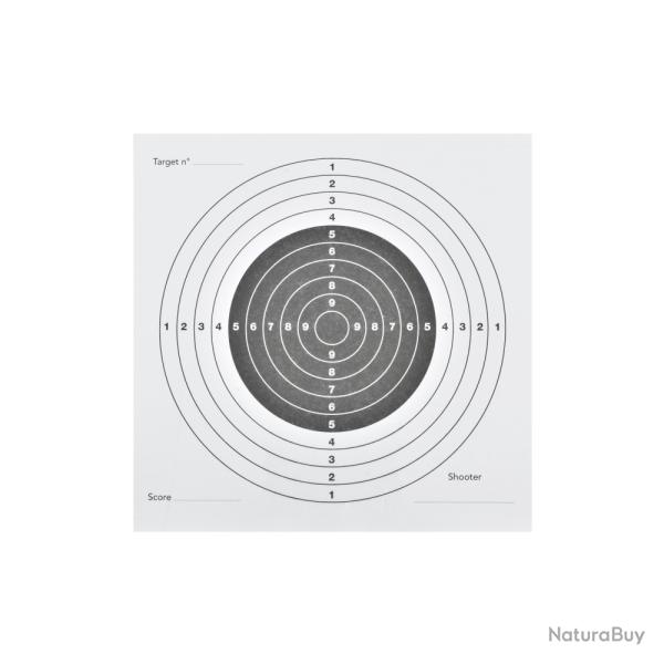 100 Cibles blanches JS TACTICAL 14X14