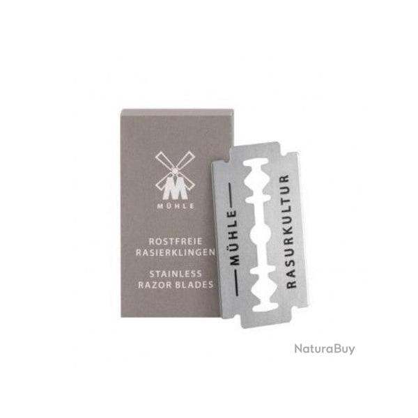 Lames de rasoir de s�ret� M�hle (Bo�te de 10 lames en acier inoxydable)