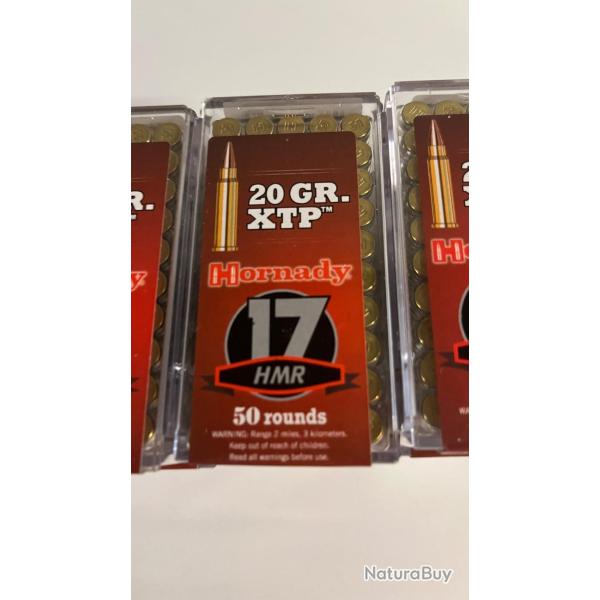 1 bo�te de 50 cartouches 17HMR Hornady 20 grains XTP