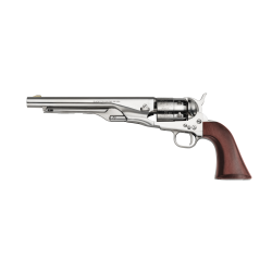 REVOLVER &Agrave; POUDRE NOIRE PIETTA 1860 ARMY ACIER GRAV&Eacute; OLD SILVER 8" .44 PN