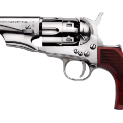 REVOLVER &Agrave; POUDRE NOIRE PIETTA 1862 POCKET POLICE SNUBNOSE THUNDERER OLD SILVER 3" .44 PN