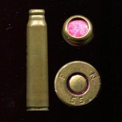 7.65 x 53 Mauser Belge Mle 1889 - propulsive &agrave; opercule rouge - PEU COURANT