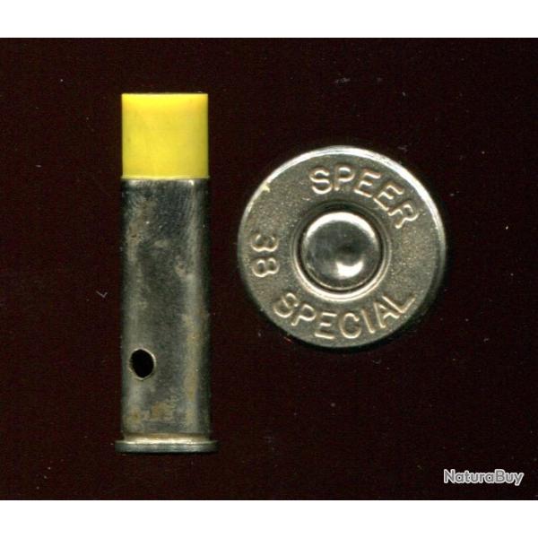 .38 Sp�cial SPEER - balle ancien mod�le en plastique jaune contenant la grenaille - neutralis�e