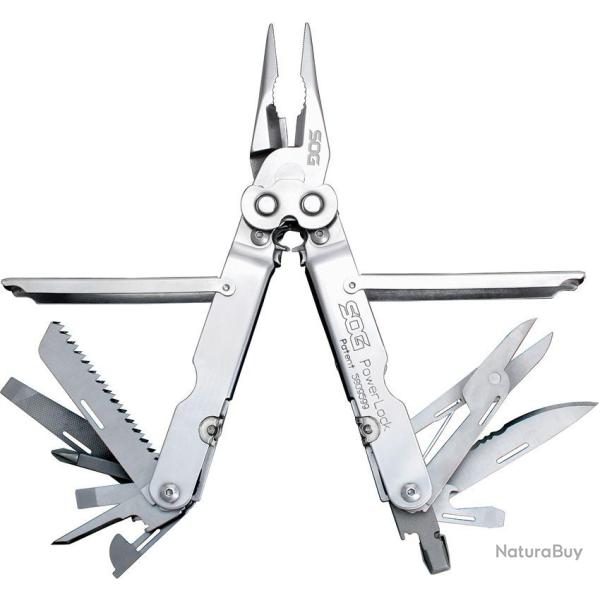 Multi-outil SOG PowerLock - Nylon Sheath Lame Acier Inox Manche Inox Etui Nylon USA SOGS60NCP
