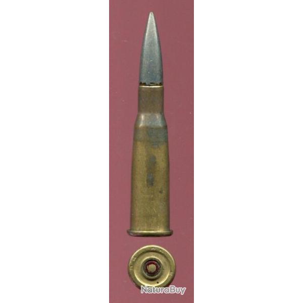 8 mm Lebel tra�ante - balle cuivre �tam�e - �tui laiton Mle 1886 D (am) - p�riode Guerre 39-45