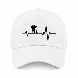 Casquette Chasse - Battement de coeur - Blanc