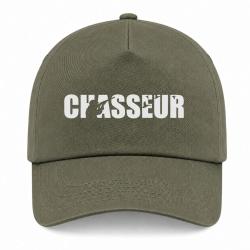 Casquette CHASSEUR - Kaki / Blanc