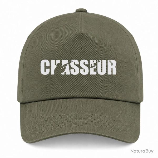 Casquette CHASSEUR - Kaki / Blanc