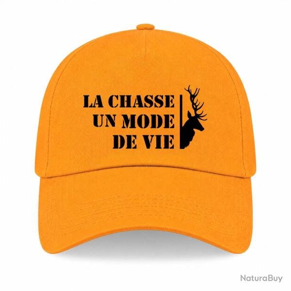 Casquette Chasse - Un mode de vie - Cerf - Jaune