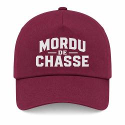 Casquette Chasseur - Mordu de chasse - Bordeaux