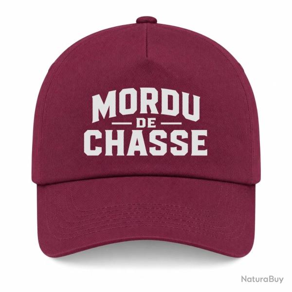 Casquette Chasseur - Mordu de chasse - Bordeaux