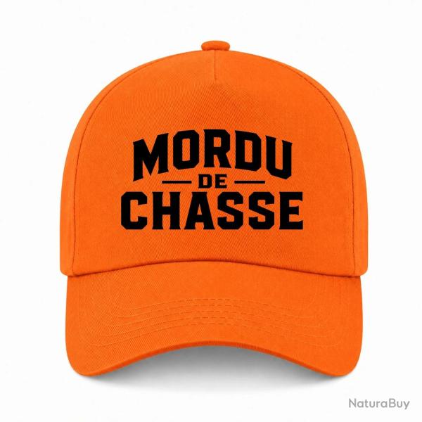 Casquette Chasseur - Mordu de chasse - Orange