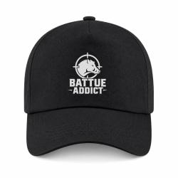 Casquette Chasse - Battue addict - Sanglier cibl&eacute; - Noir