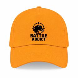 Casquette Chasse - Battue addict - Sanglier cibl&eacute; - Jaune