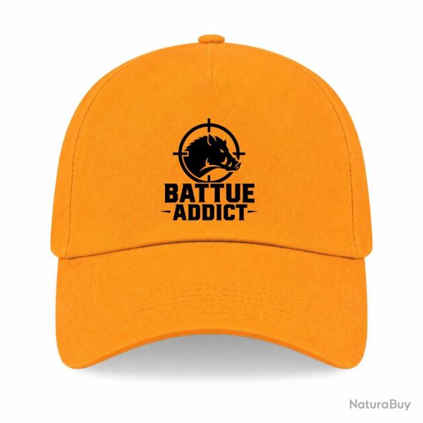 Casquette Chasse - Battue addict - Sanglier cibl� - Jaune