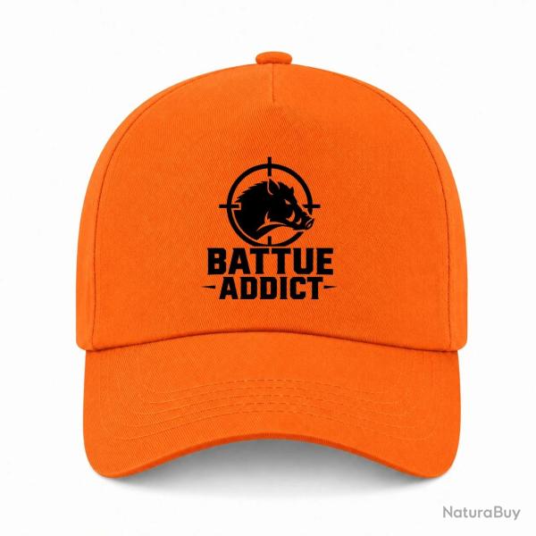 Casquette Chasse - Battue addict - Sanglier cibl� - Orange