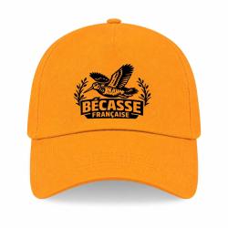 Casquette Chasse - B&eacute;casse fran&ccedil;aise - Envol tricolore - Jaune