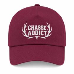 Casquette Chasse - Chasse addict - Panache orange - Bordeaux