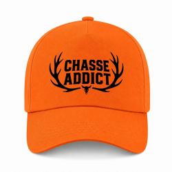 Casquette Chasse - Chasse addict - Panache orange - Orange