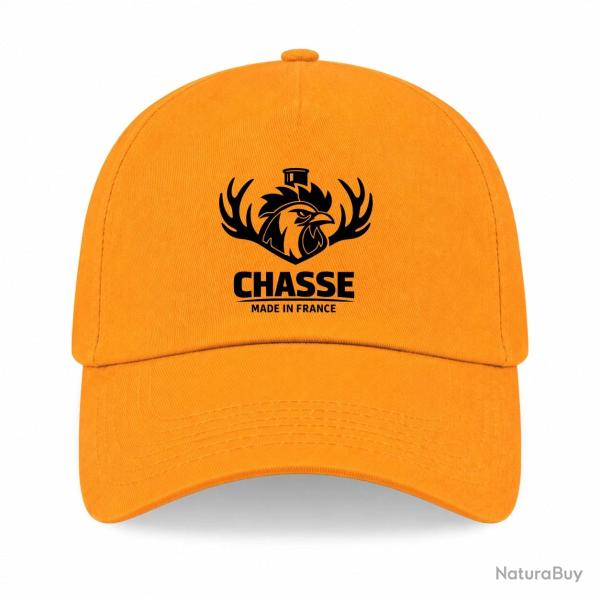 Casquette Chasse - Chasse fran�aise - Cerf tricolore - Jaune