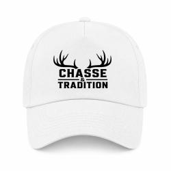 Casquette Chasse - Chasse et tradition - Panache - Blanc