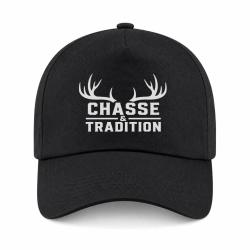 Casquette Chasse - Chasse et tradition - Panache - Noir