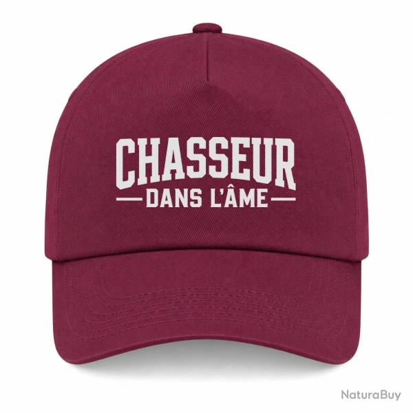 Casquette Chasse - Chasseur dans l'�me - Typographie - Bordeaux