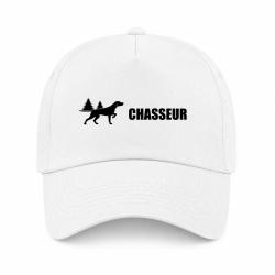 Casquette Chasse - Chasseur - Chien d'arr&ecirc;t en for&ecirc;t - Blanc