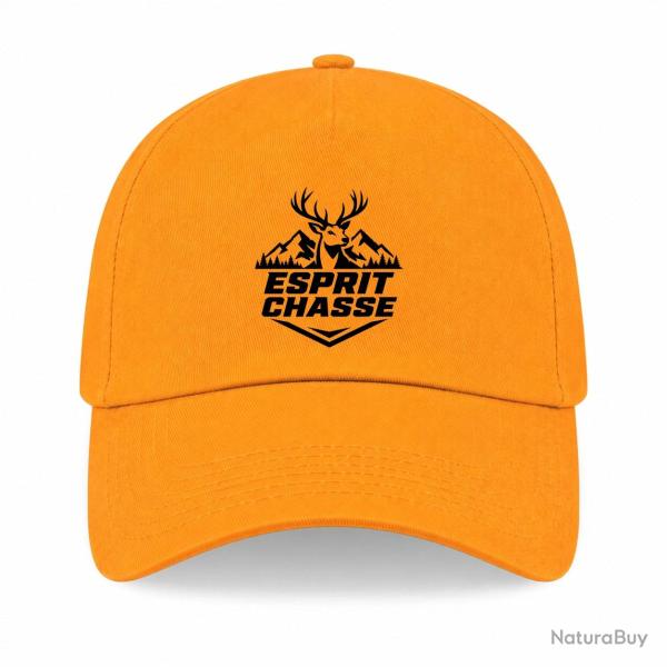 Casquette Chasse - Esprit chasse - Cerf des montagnes - Jaune