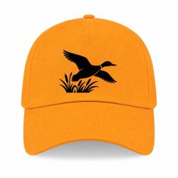Casquette Chasse - Envol du canard - Roseaux - Jaune
