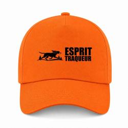Casquette Chasse - Esprit traqueur - Chien courant - Orange